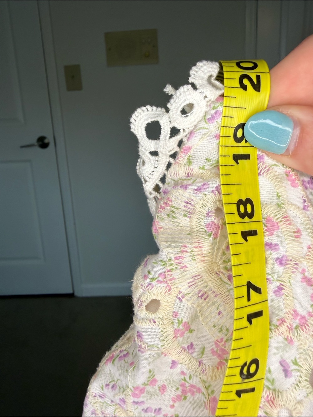 Altar'd State Embroidered Lace Ruffle Floral Mini Dress - Picture 7 of 7